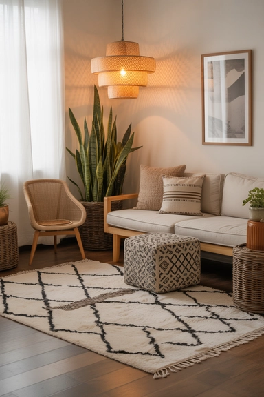 Patterned Rugs That Ground the Space