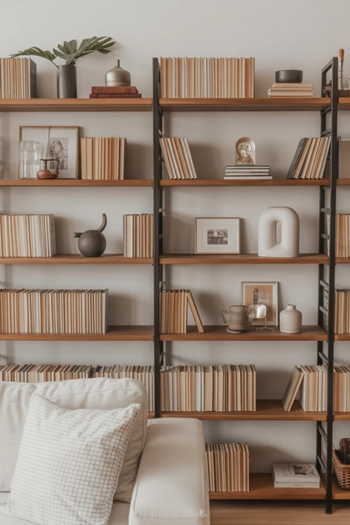 Use Books Sparingly to Avoid Visual Heaviness
