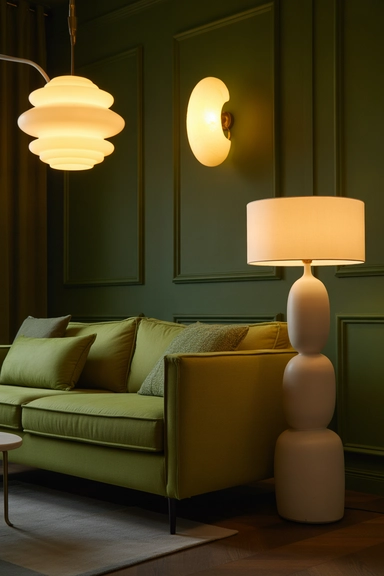 Use soft lighting to highlight the richness of green