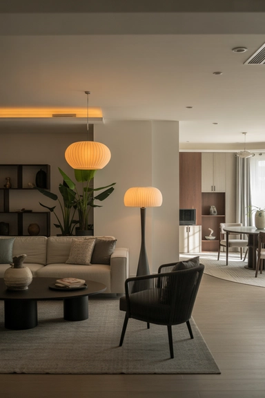 Using Lighting to Distinguish the Living Area