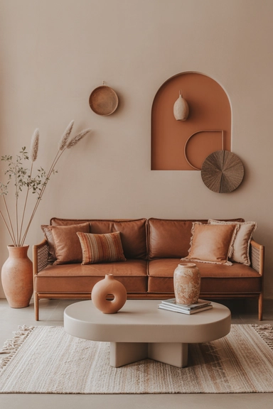 Earthy accents that add warmth without overpowering