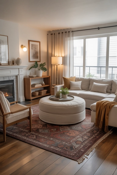  Cozy rugs that soften and define the layout