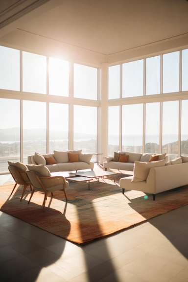 Handling a Living Room With Windows on Every Wall