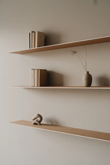 Narrow Shelving That Adds Structure Without Clutter
