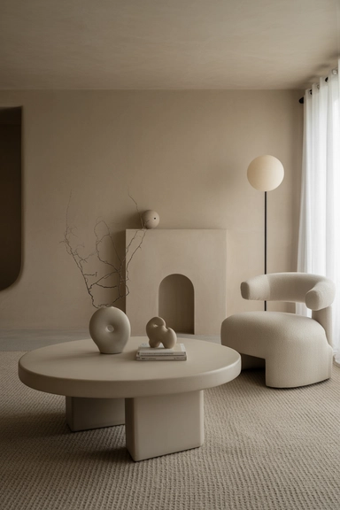 Organic shapes that break up clean lines