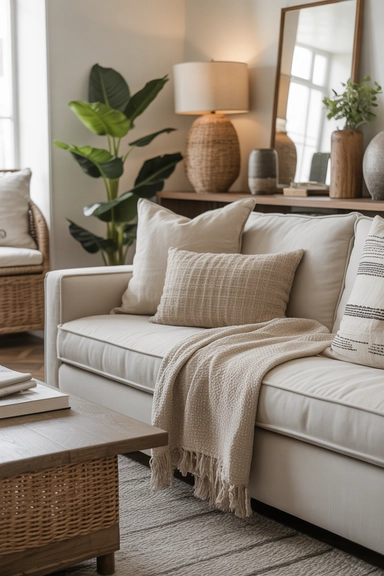 Textures That Bring Softness to a Modern Farmhouse Living Room