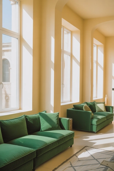 Keeping Walls Light to Offset Emerald Elements