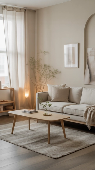 Select simple, functional furniture to maintain clarity