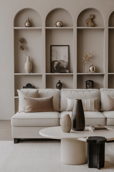 Transitional Living Room Decor Ideas With Refined Accents