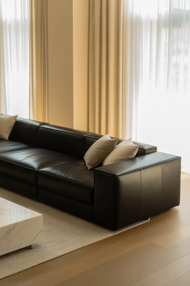 Letting Black Anchor the Room Visually