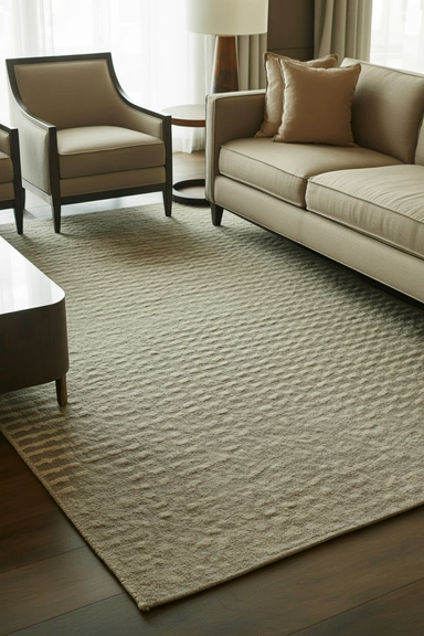 Rugs Sized Correctly to Avoid the “Cheap” Look