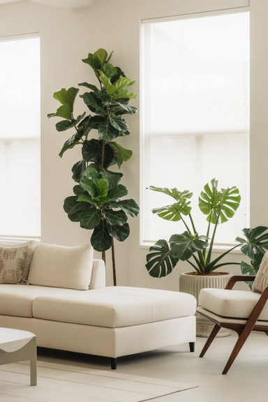 Use Floor Plants to Anchor Open Areas