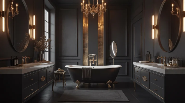 Black and Gold Bathroom Decor Ideas