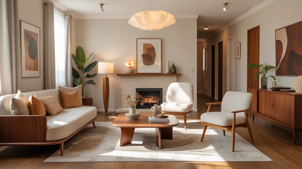 Cozy Mid-Century Modern Living Room Decor Ideas