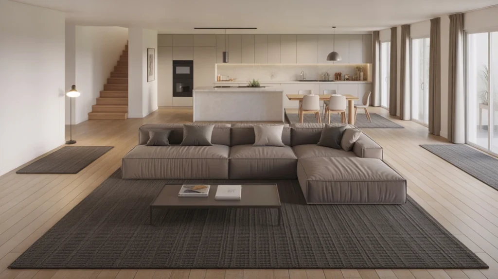 open concept living room decor ideas