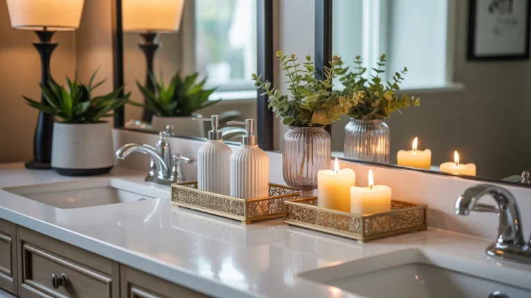 bathroom counter decor ideas