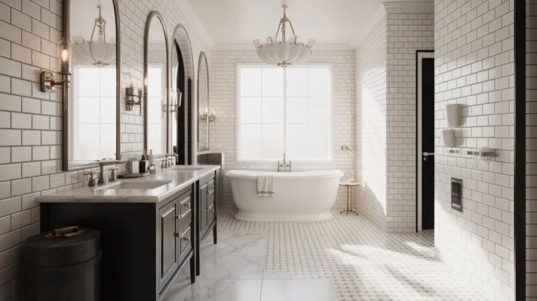 black and white bathroom decor ideas