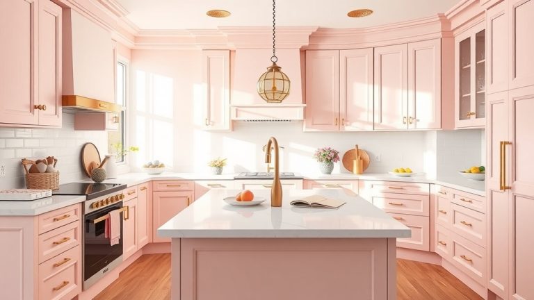 pink kitchen ideas