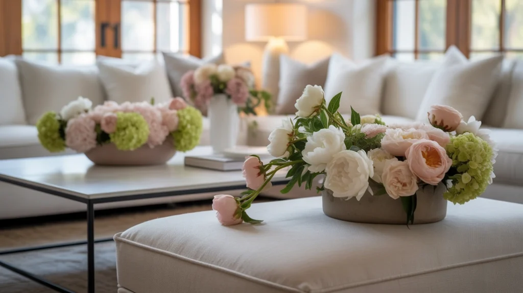 living room flower decor ideas