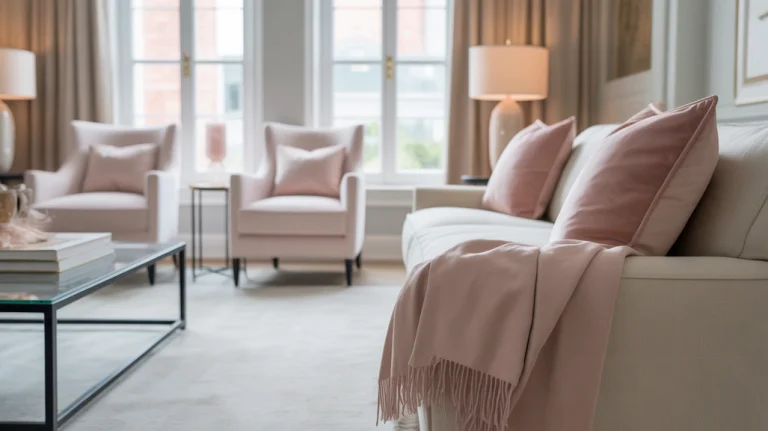 pink living room decor ideas
