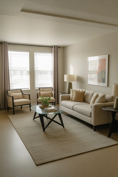  Rental-Friendly Living Room Decor Ideas That Rely on Area Rugs for Visual Structure