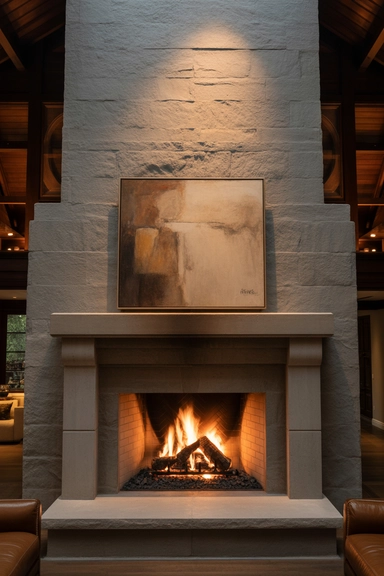 Turn Fireplaces Into Grand Wall Features