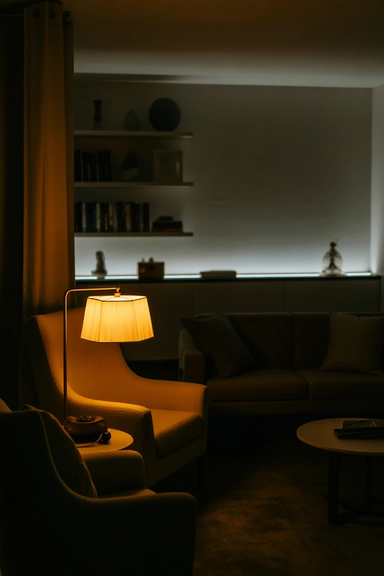 Using Accent Lighting to Shape the Space