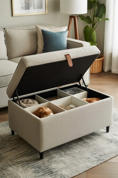 Create Hidden Storage for Pet Supplies