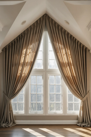 Use Curtains to Frame Vertical Drama