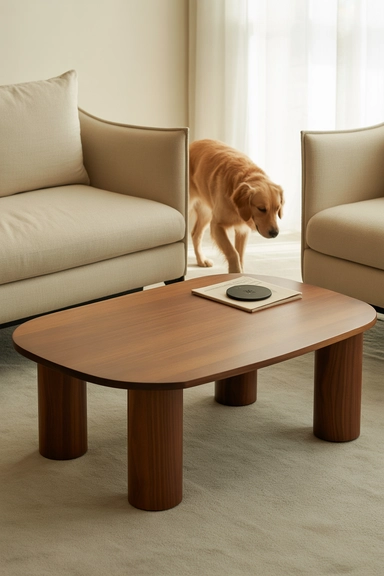 Select Coffee Tables With Rounded or Solid Edges
