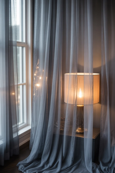 Use Sheer Drapes to Soften Light and Shadow