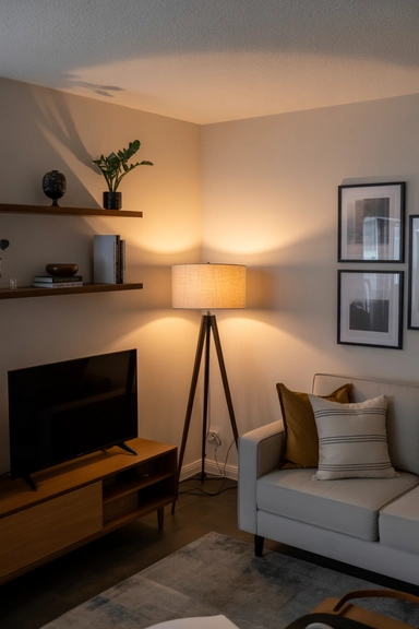 Anchoring Seating Areas With Floor Lamps Instead of Ceiling Changes
