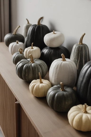 Use Minimalist Pumpkins for Seasonal Identity