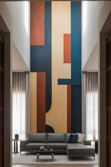  Use Wall Art to Distract From Narrow Proportions