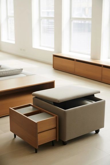 Using Storage Furniture Instead of Adding Extra Pieces