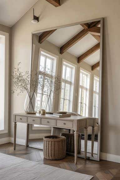 Use Oversized Mirrors to Multiply Light and Space