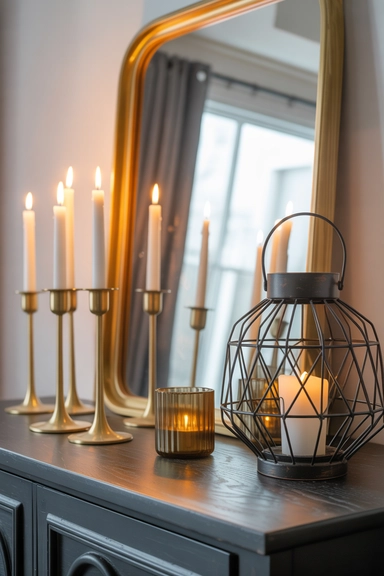 Introduce Metallic Accents for Subtle Drama