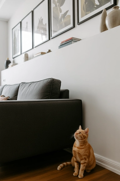 Select Wall Decor That Survives Curious Pets