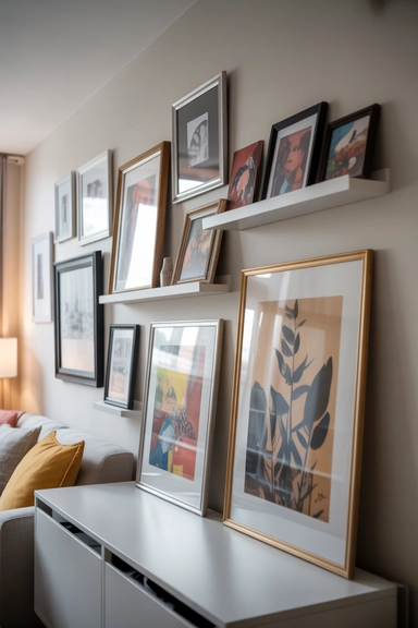 Displaying Artwork in Ways That Avoid Drilling or Wall Damage