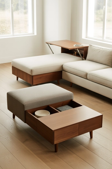Using Multi-Functional Furniture to Reduce Visual Clutter