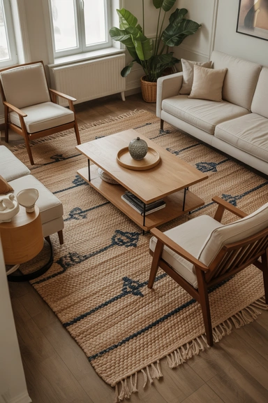 Anchor the Room With a Properly Scaled Rug