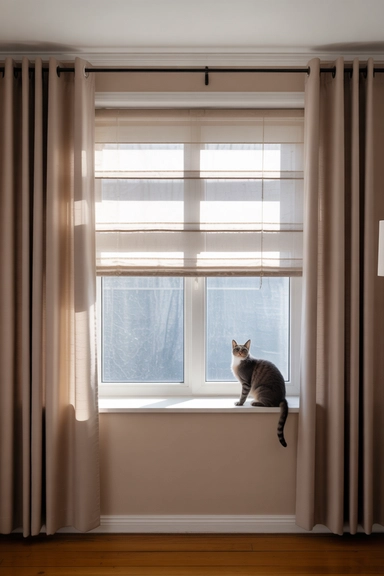 Choose Curtains and Blinds That Don’t Collect Fur