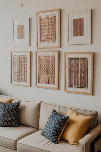 Frame Traditional Textiles as Wall Art