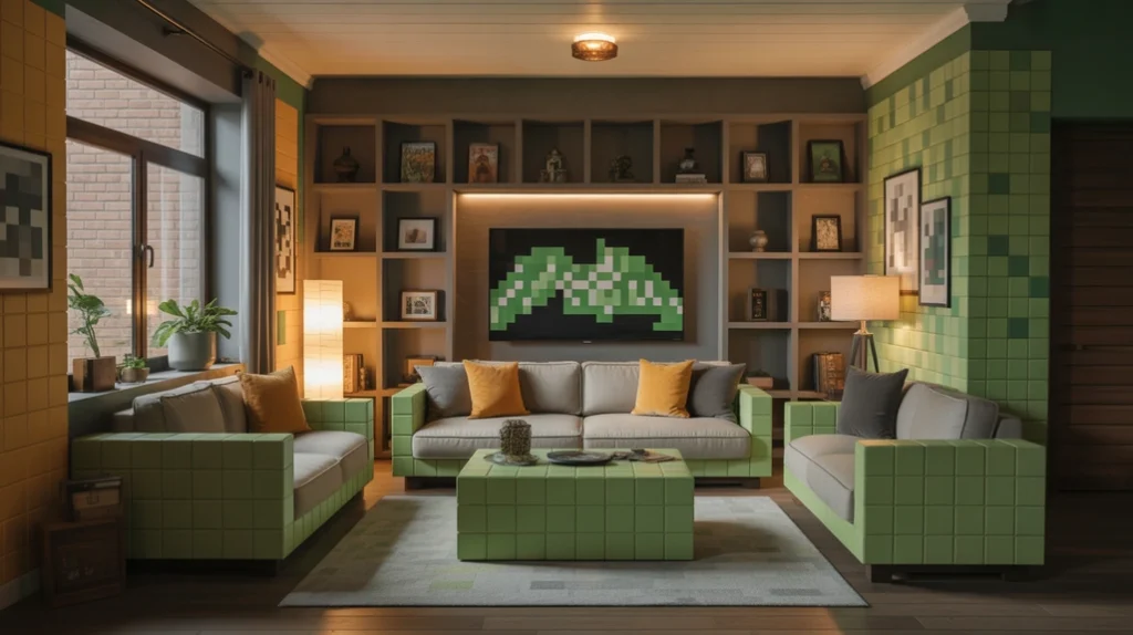 minecraft decor ideas living room